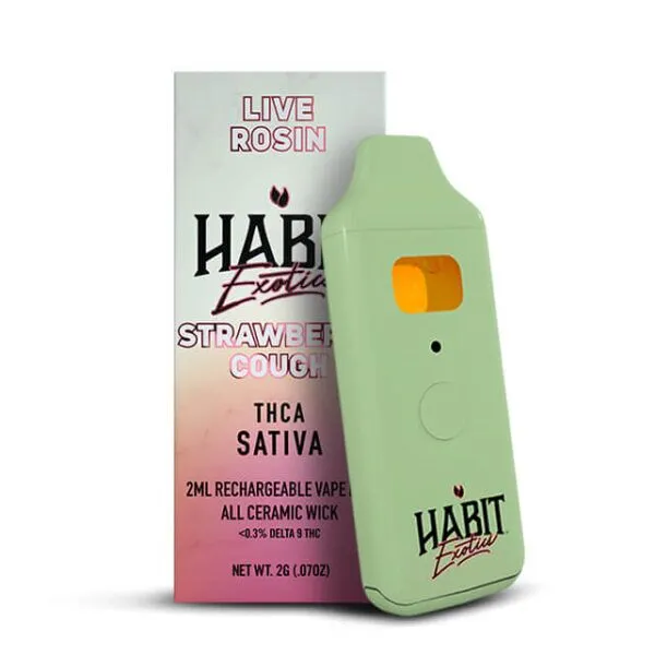 2G THCA Live Rosin Exotic Disposable Vape – Strawberry Cough