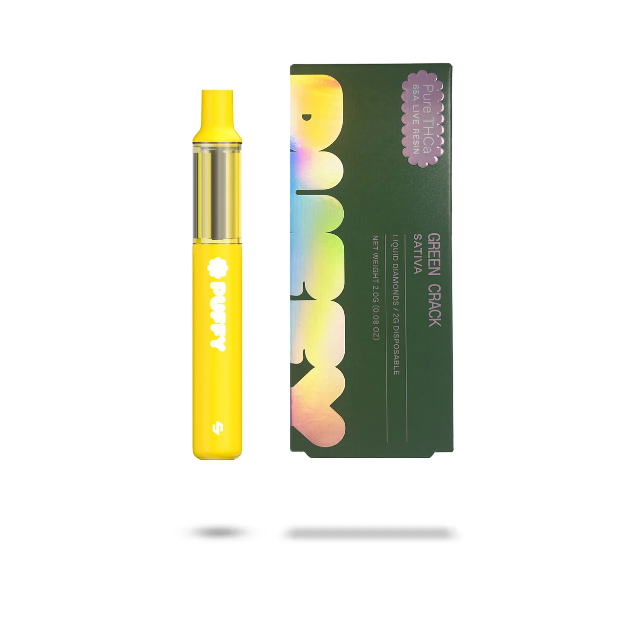 Green Crack Pure THCa Live Resin Disposable (Puffy)