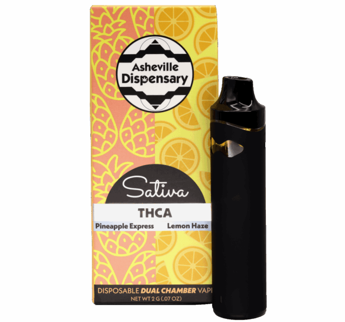 Sativa Dual Chamber THCA Vape – Pineapple Express x Lemon Haze
