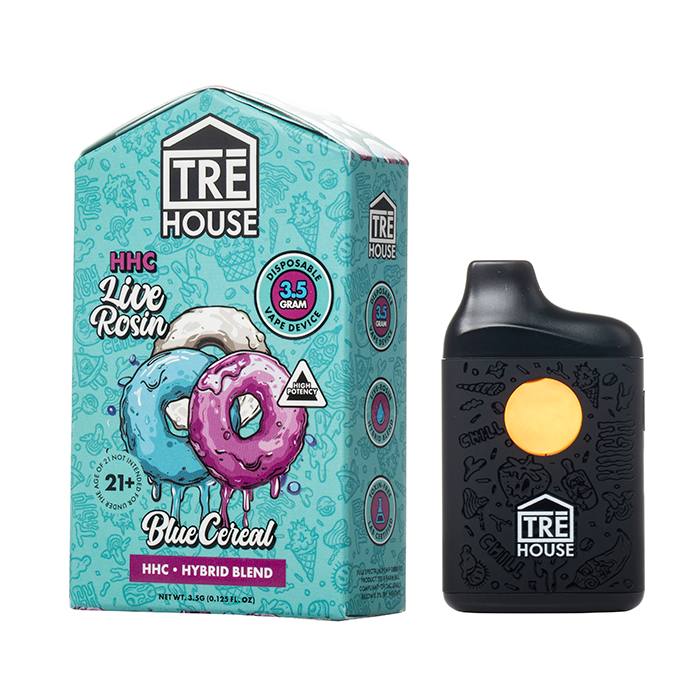Tre House HHC Live Rosin Disposable Blue Cereal