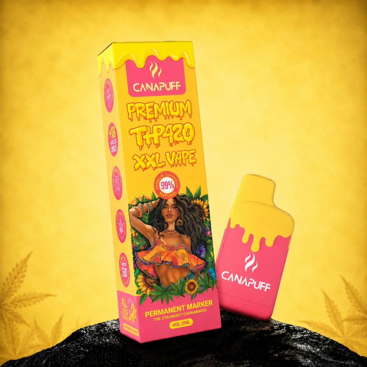 Canapuff THP420 XXL Vape Permanent Marker 99%