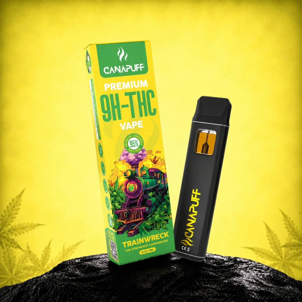 Canapuff 9H-THC Vape Trainwreck 95%