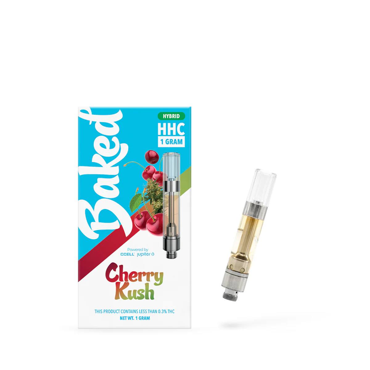 Baked 1 Gram HHC Vape Cartridge Cherry Kush