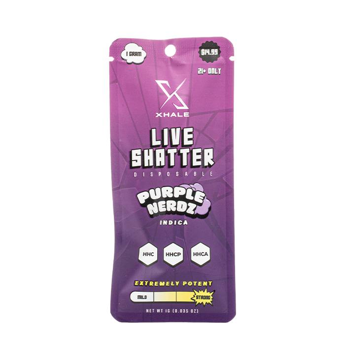 Xhale HHC Live Shatter Disposable 1G - Imagen 4