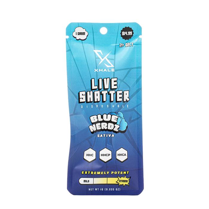 Xhale HHC Live Shatter Disposable 1G - Imagen 3